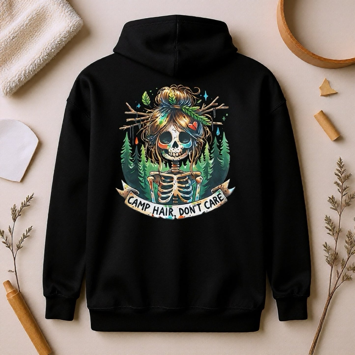 Camp Hair Don’t Care Zip Hoodie