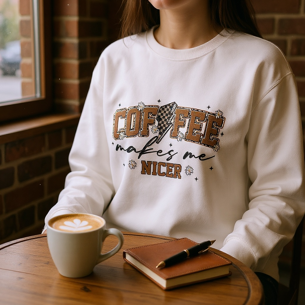 Coffee Makes Me Nicer Crewneck