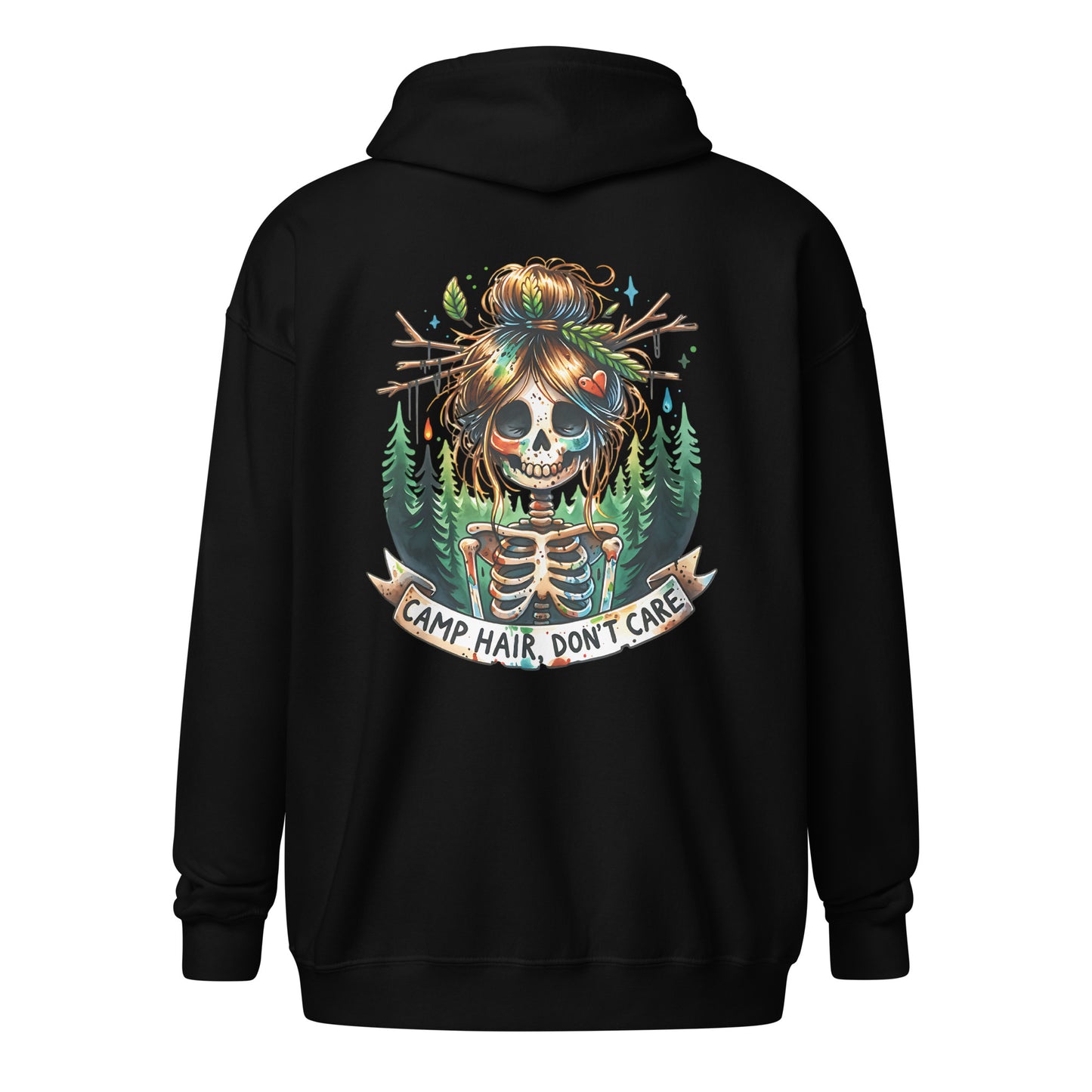 Camp Hair Don’t Care Zip Hoodie